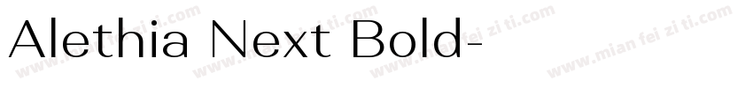Alethia Next Bold字体转换